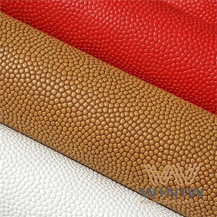 Custom Emboss Print Basketball Faux Leather