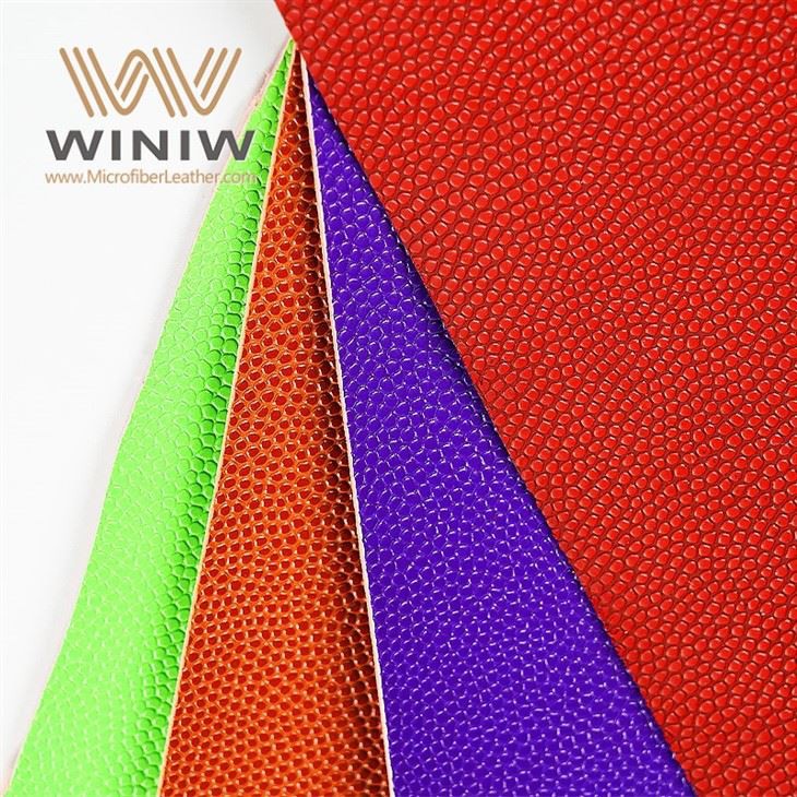 1,2 mm mikrošķiedras mākslīgais materiāls Basketbola PU ādas audums