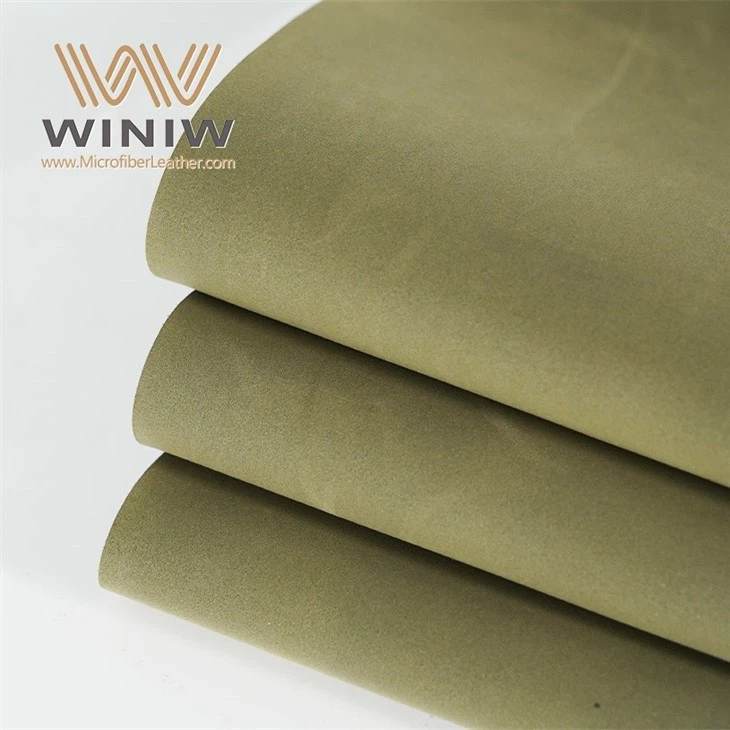 Waterproof Artificial Vegan Leather PU Suede Fabric For Shoes Upper
